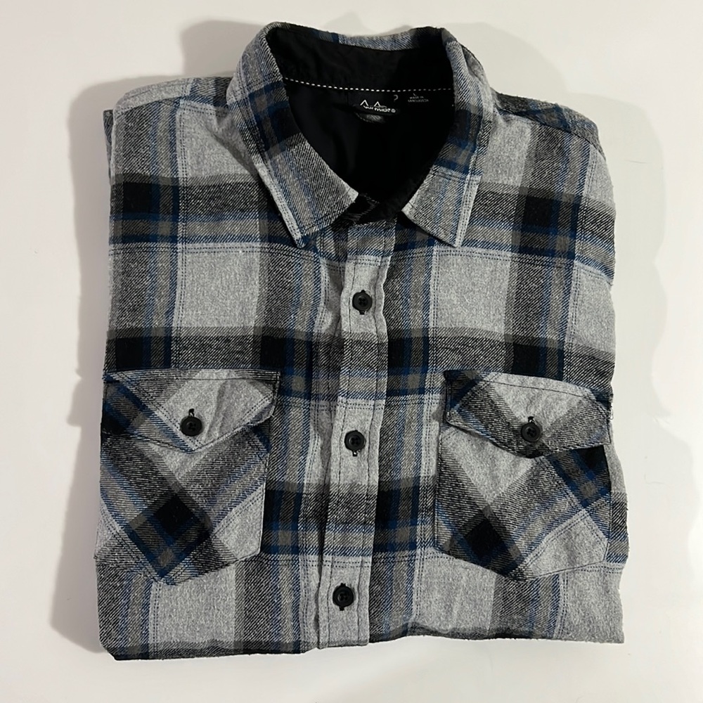 Mens casual button up flannel